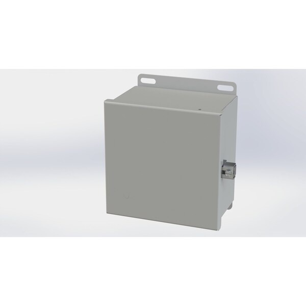 Screw Clamps Electrical Enclosures, 6.13 in H, 4 in D, 6 in W, NEMA 3R, 4, 12, 13, Carbon Steel